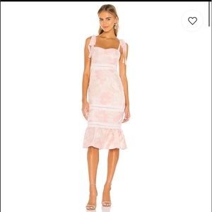 Nude Pink NBD midi dress